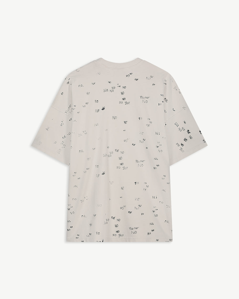 New Optimist menswear Spiaggia | Relaxed T-shirt 'NO' all over T-shirt