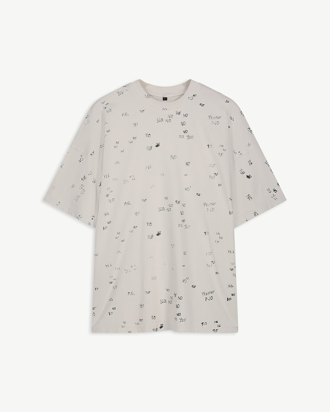 New Optimist menswear Spiaggia | Relaxed T-shirt 'NO' all over T-shirt
