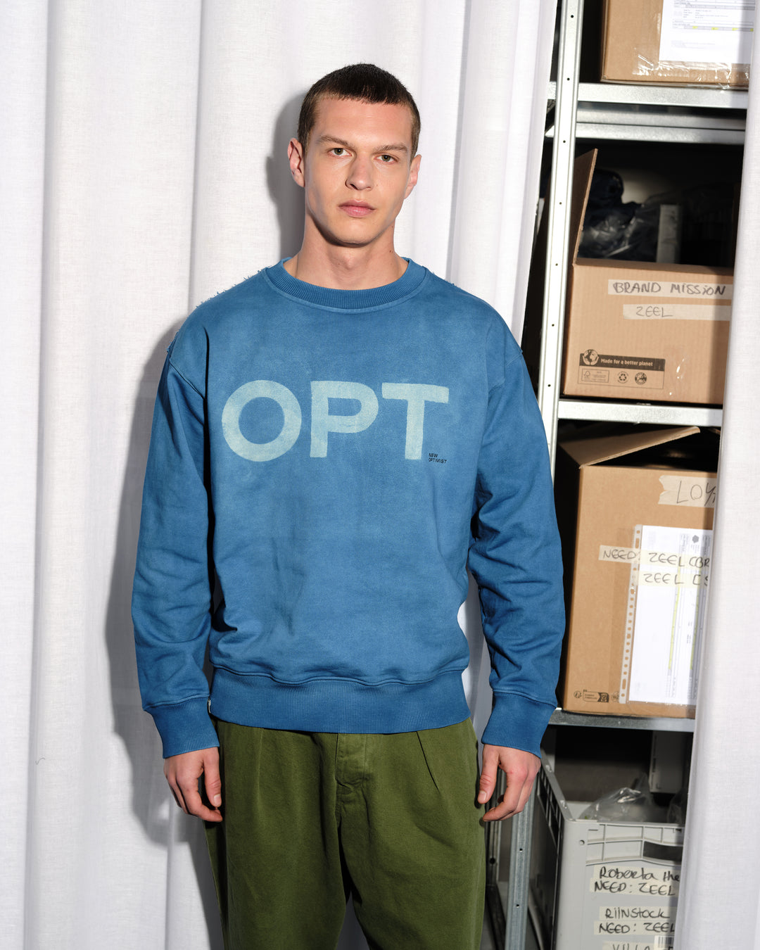 New Optimist menswear Tiel Crewneck