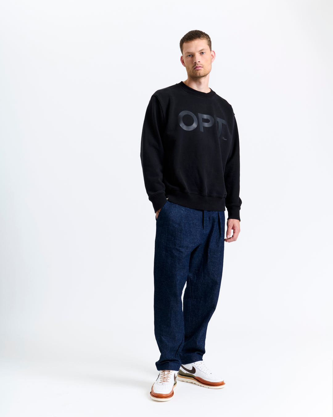 New Optimist menswear Tiel | Relaxed fit crewneck Crewneck