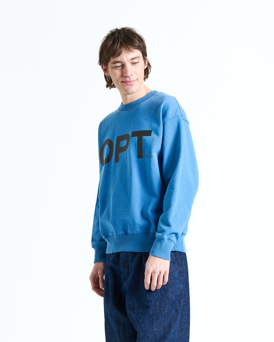 New Optimist menswear Tiel | Relaxed fit crewneck Crewneck