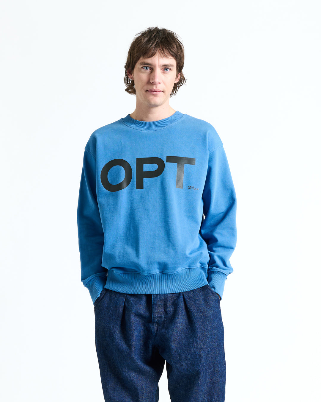 New Optimist menswear Tiel | Relaxed fit crewneck Crewneck