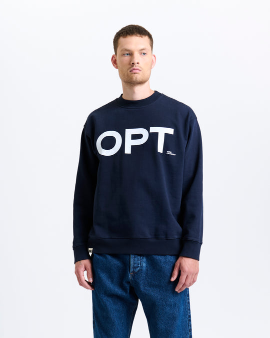 New Optimist menswear Tiel | Relaxed fit crewneck Crewneck