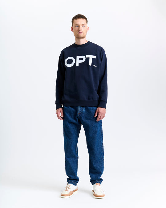 New Optimist menswear Tiel | Relaxed fit crewneck Crewneck