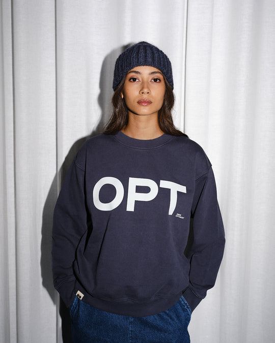 New Optimist menswear Tiel | Relaxed fit crewneck Crewneck