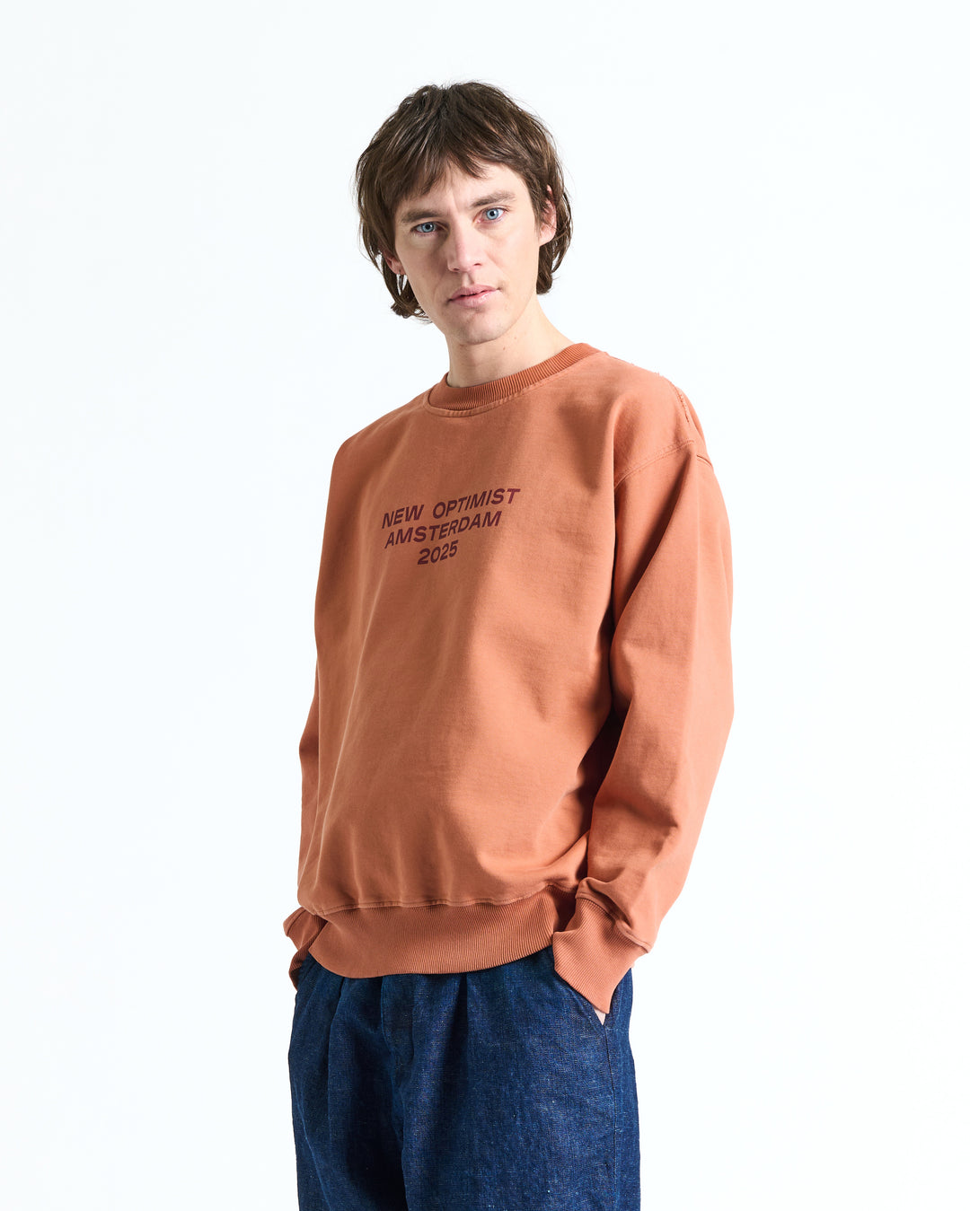 New Optimist menswear Tiel | Relaxed fit crewneck Crewneck