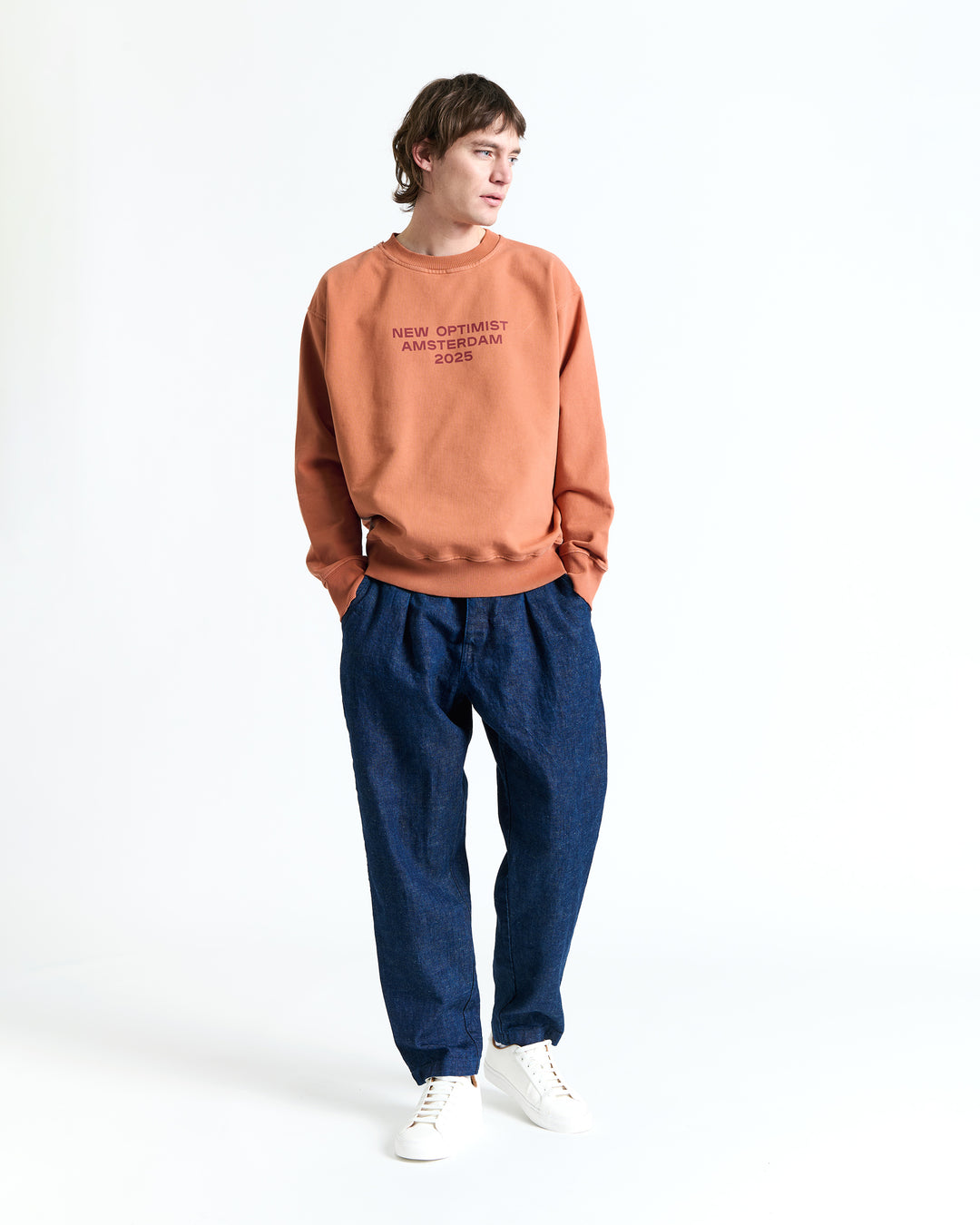 New Optimist menswear Tiel | Relaxed fit crewneck Crewneck