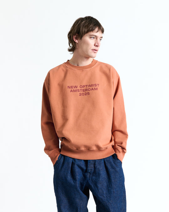 New Optimist menswear Tiel | Relaxed fit crewneck Crewneck