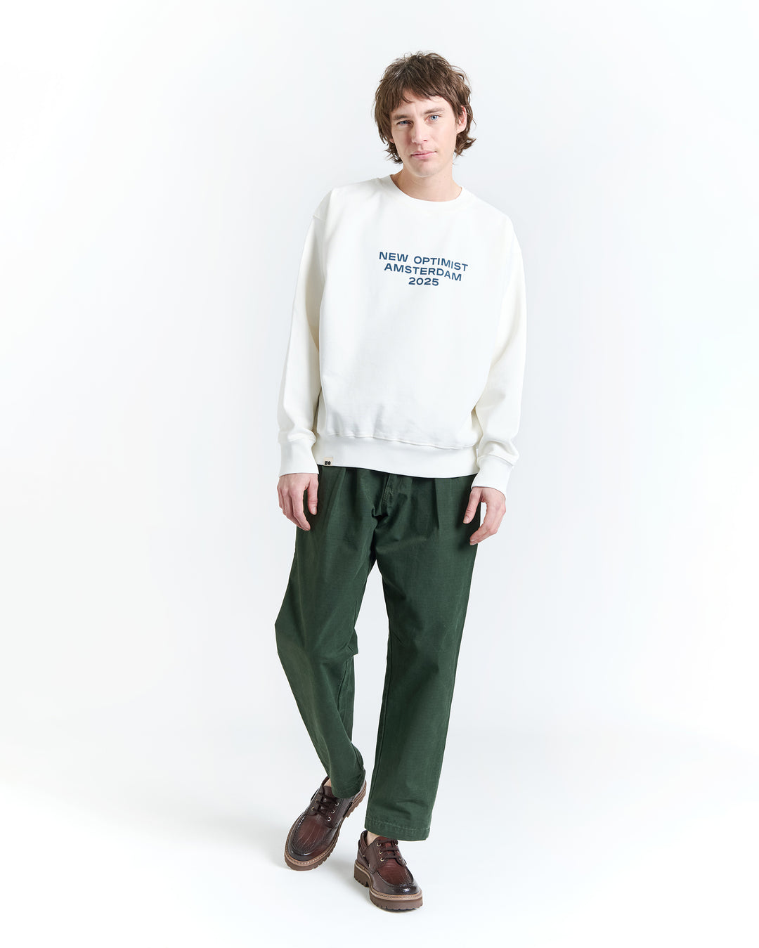 New Optimist menswear Tiel | Relaxed fit crewneck Crewneck