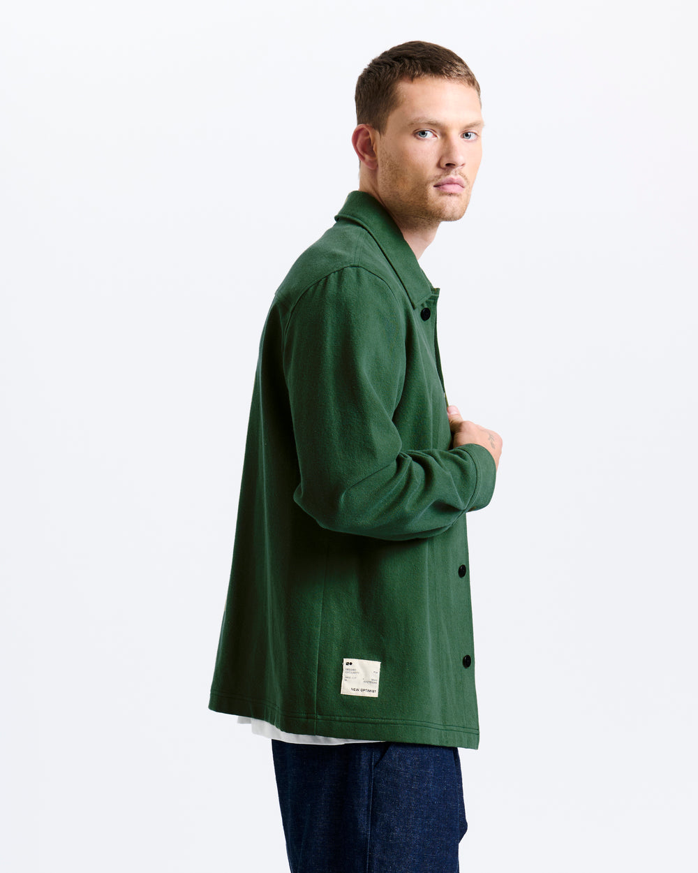 New Optimist menswear Veen | Relaxed twill overshirt Jacket