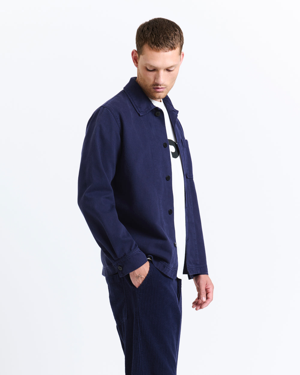 New Optimist menswear Veen | Relaxed twill overshirt Jacket