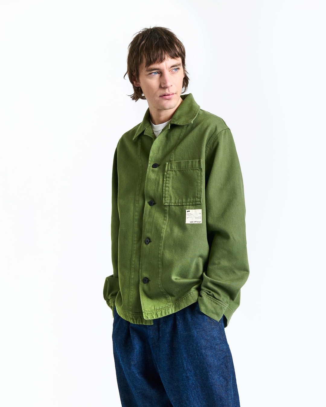 New Optimist menswear Veen | Relaxed twill overshirt Shirt