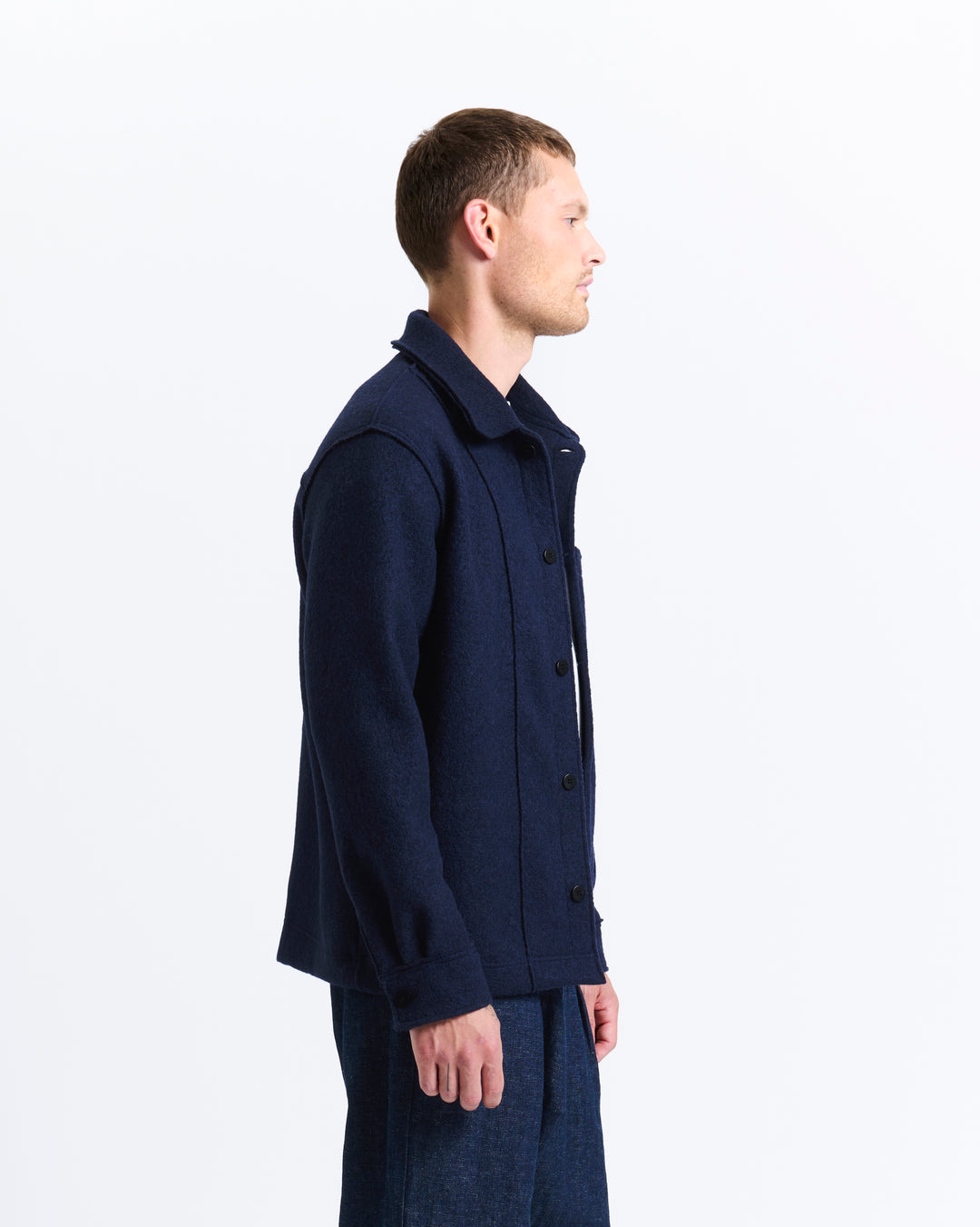 New Optimist menswear Veen | Relaxed wool overshirt Jacket