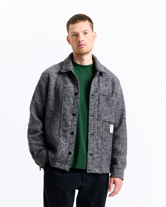 New Optimist menswear Veen | Relaxed wool overshirt Jacket