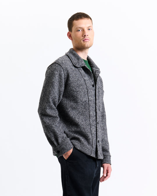 New Optimist menswear Veen | Relaxed wool overshirt Jacket