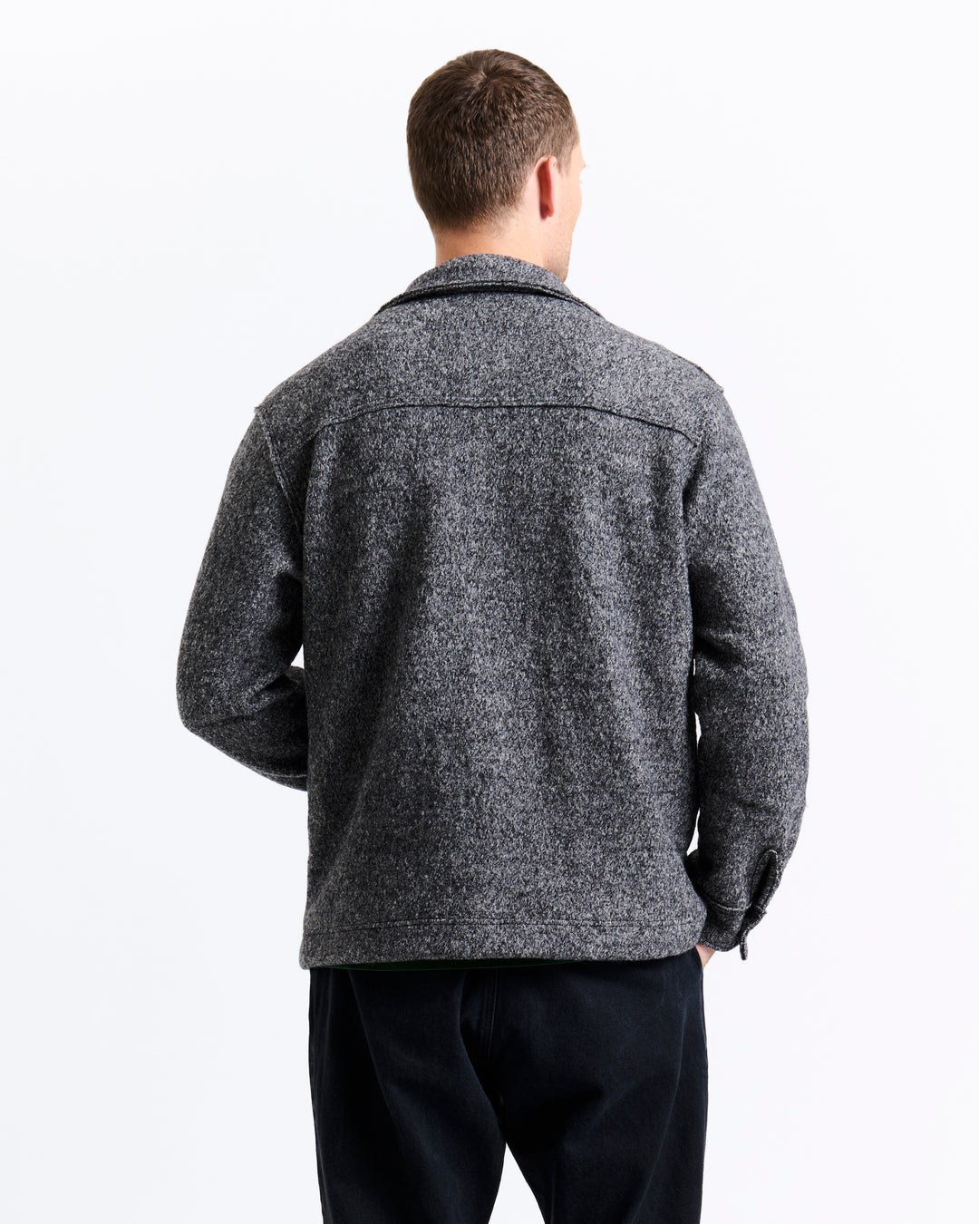 New Optimist menswear Veen | Relaxed wool overshirt Jacket