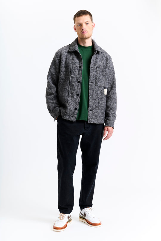 New Optimist menswear Veen | Relaxed wool overshirt Jacket