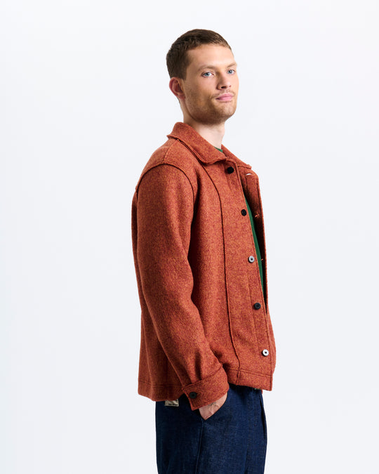 New Optimist menswear Veen | Relaxed wool overshirt Jacket