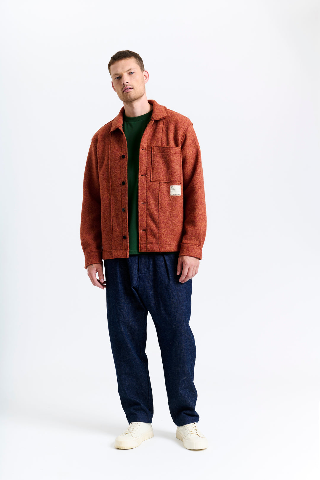 New Optimist menswear Veen | Relaxed wool overshirt Jacket