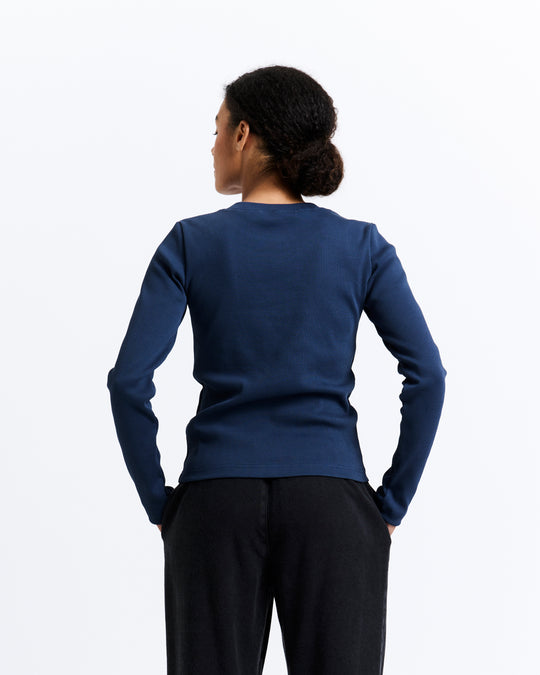 New Optimist womenswear Woud | Regular LS ribbed tee Longsleeve