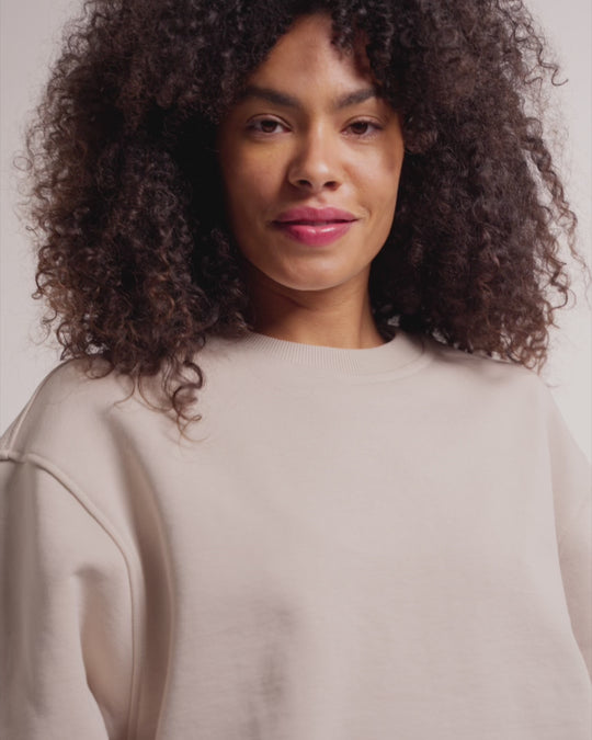 New Optimist womenswear Duis | Balloon sleeve crewneck Crewneck